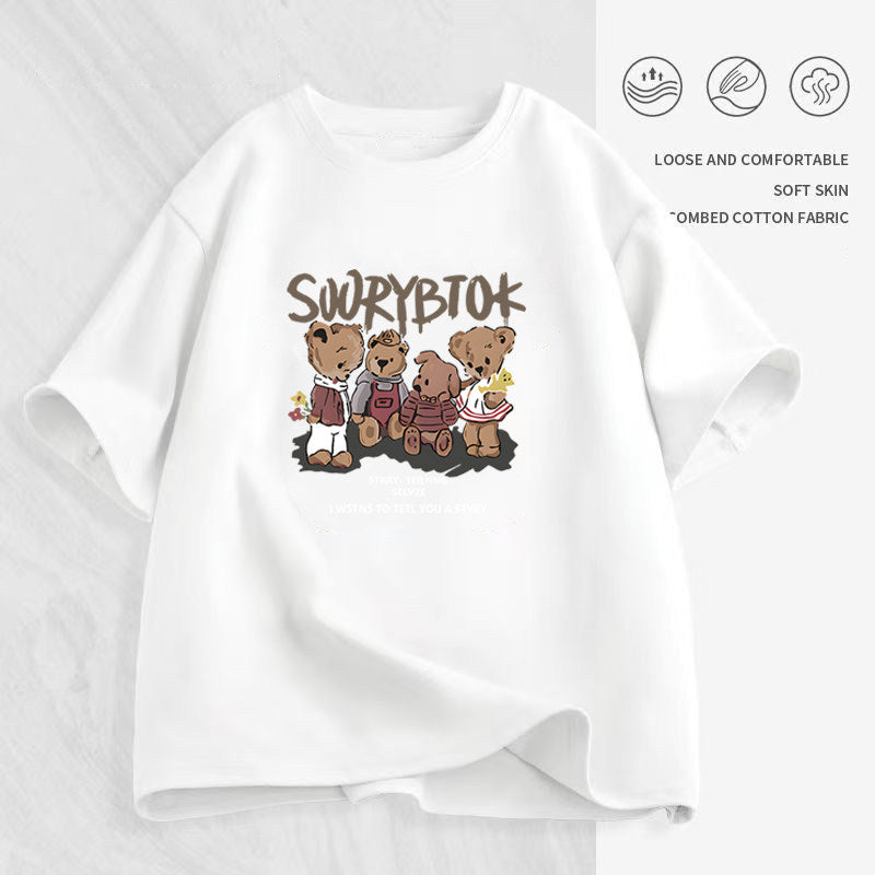 Women's Cartoon Print T-Shirt — Loose Short-Sleeve Round-Neck Summer Top - photo 16