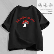 Women's Cartoon Print T-Shirt — Loose Short-Sleeve Round-Neck Summer Top