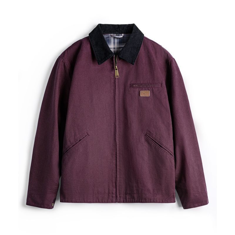 Maden Men's Barn Jacket - Vintage Workwear, Lapel