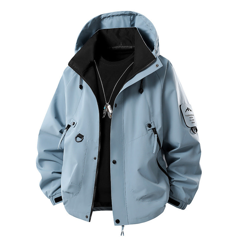 Teen Casual Hooded Jacket - Loose Fit, Unisex