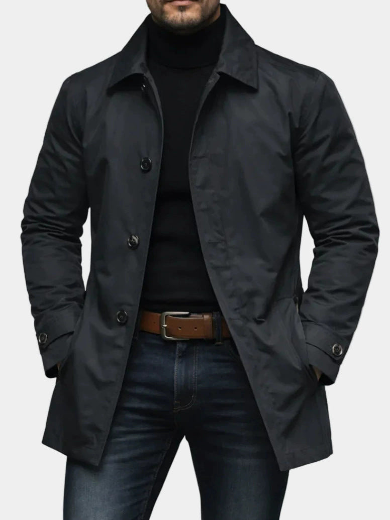 Men's High-End Casual Jacket - Vintage Long-Sleeve
