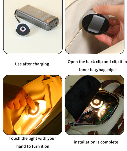 Touch Long Endurance KTV Bar Compact Vag Light Creative DIY Lighting LED Light Goddess Exquisite Gift Circular Bag Light Outdoo