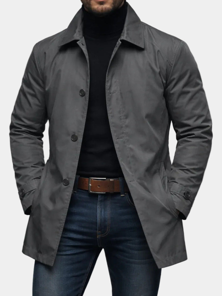 Men's High-End Casual Jacket - Vintage Long-Sleeve