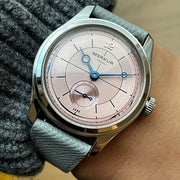 Merkur Men's Cross Line Sector Dial Watch – Green, Retro Casual, Manual