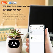 Tuya Ivy Smart Planter – AI Plant Pot with 49 Expressions & 7 Sensors