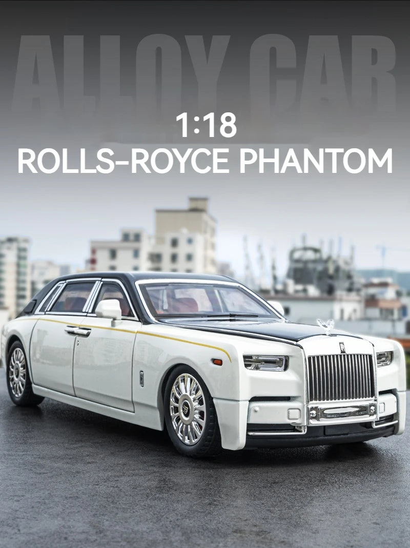 Rolls-Royce Phantom 1:18 Diecast Model – Pull-Back Car, Sound & Light