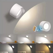Rechargeable LED Wall Sconces – Dimmable Magnetic Lamps, 360° Rotation