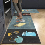 Non-Slip Velvet Kitchen Runner Mat – Absorbent Long Floor Rug