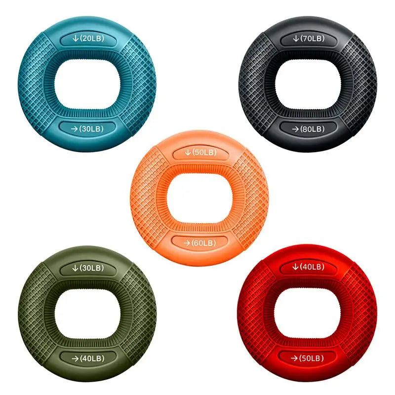 Silicone Finger Strengthener Ring – Hand Grip & Wrist Exercise Trainer