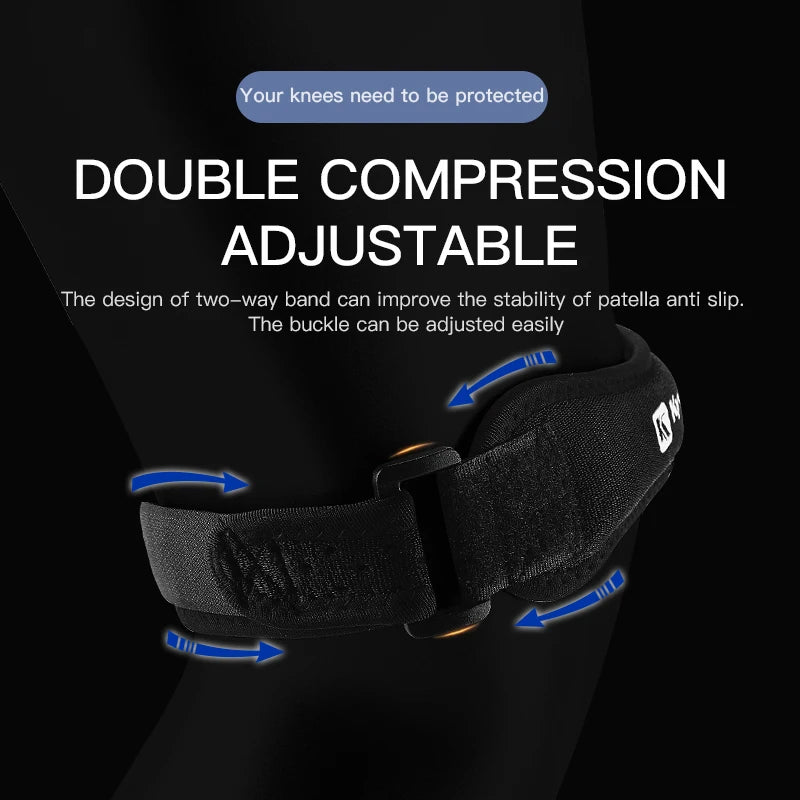 Adjustable Knee Support Strap – Patellar Brace for Sports & Running