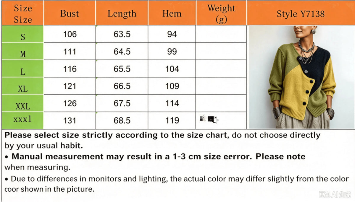 Women's Oversized Vintage Knit Jumper – Soft Warm Winter Sweater