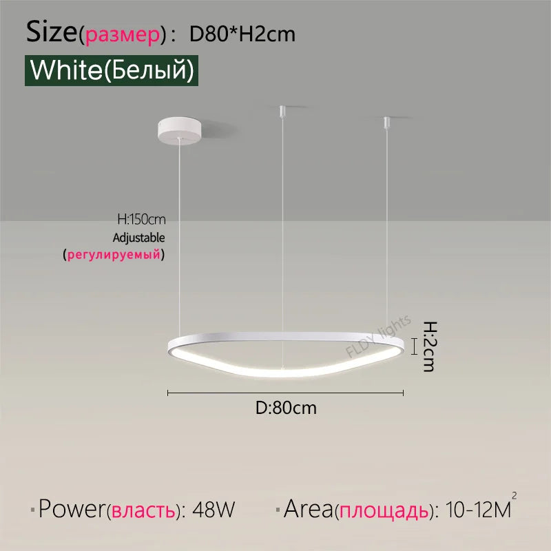 Modern Designer Chandelier – Hanging Pendant Lamp for Ceilings