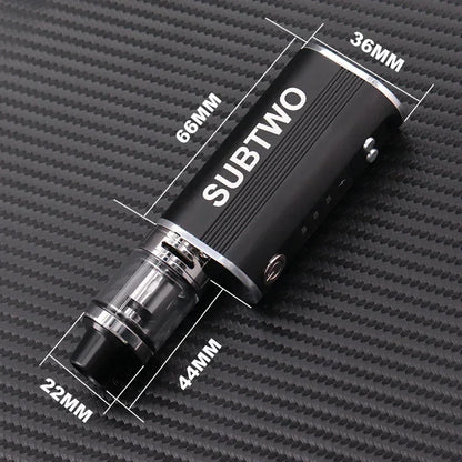 SUBTWO 100W Vape Box Mod E Cigarettes Kit 30W/60W/100W Power Adjust Battery with 0.3ohm 2.5ml Bottom Atomizer Vaper Smoke Pen
