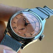 Pierre Paulin Men's Salmon Dial Watch – Hand-Wound, Vintage, 38mm