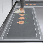 Non-Slip Velvet Kitchen Runner Mat – Absorbent Long Floor Rug
