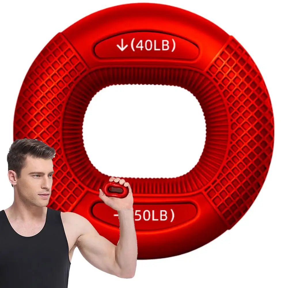 Silicone Finger Strengthener Ring – Hand Grip & Wrist Exercise Trainer