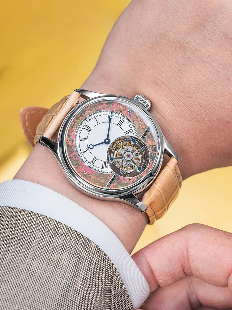 Merkur Men's High-Frequency Coaxial Tourbillon Watch – Sapphire