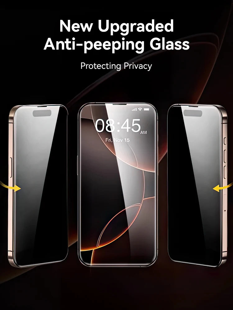 Joyroom 1/2PCS For iPhone 17 Pro Max Anti-Spy Glass Privacy Screen Protector Glass For iPhone 17 Pro 17 Air Tempered Glass Film