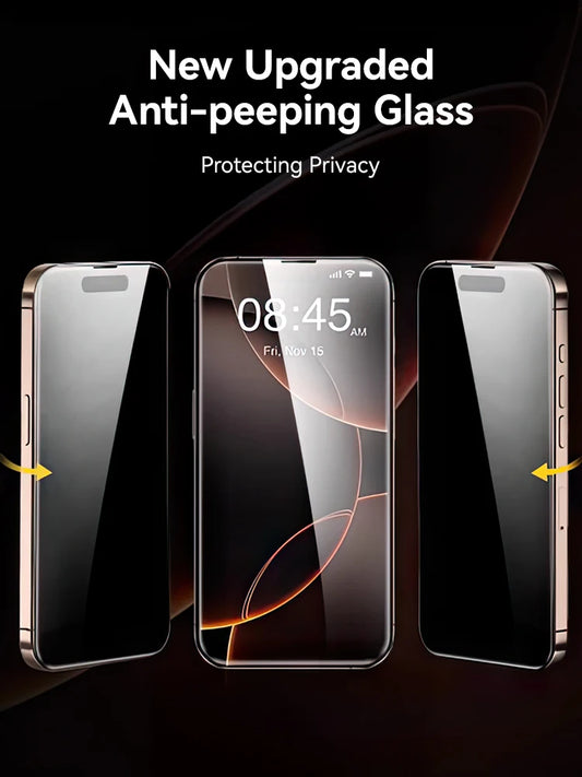 Joyroom 1/2PCS For iPhone 17 Pro Max Anti-Spy Glass Privacy Screen Protector Glass For iPhone 17 Pro 17 Air Tempered Glass Film
