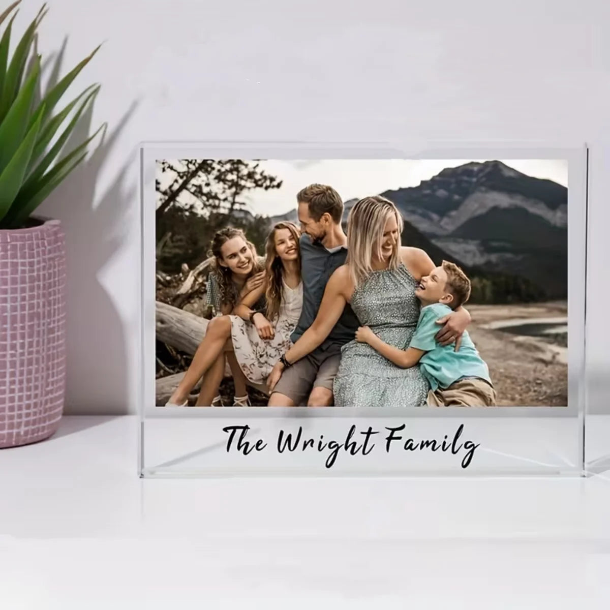 Personalised Photo Acrylic Plaque – Custom Birthday Gift Keepsake