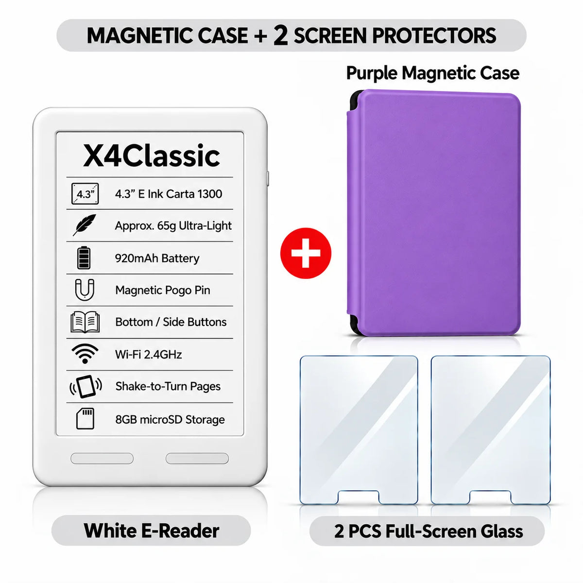 XTEINK X3 Pro E-Reader – Pocket-Size E-Ink Reader, Lightweight