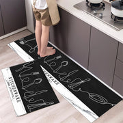 Non-Slip Velvet Kitchen Runner Mat – Absorbent Long Floor Rug
