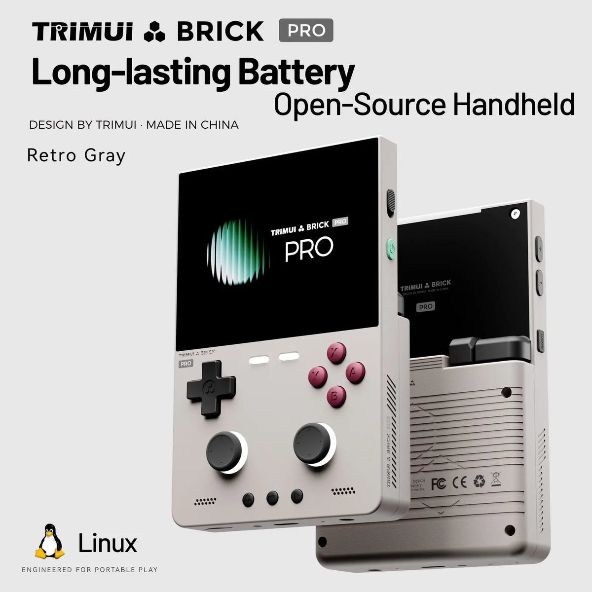 TRIMUI Brick Pro Retro Handheld Console – 3.95" Linux Gaming Device