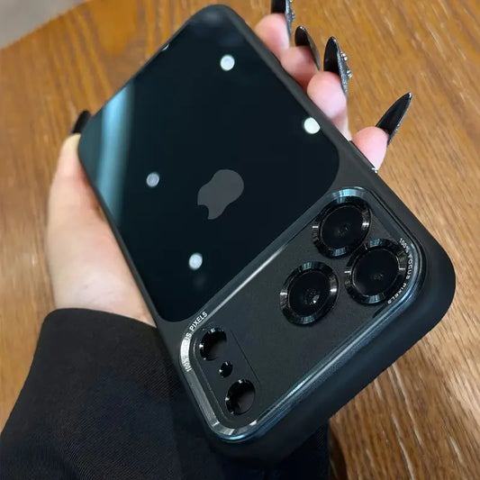 Luxurious and high-quality semi-transparent Leica metal lens frame protective case suitable for iPhone 17 Promax 16 15 14 13 Pro
