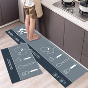 Non-Slip Velvet Kitchen Runner Mat – Absorbent Long Floor Rug