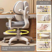 Children's Study Chair to Correct Sitting Posture of Primary School Students can Lift the Seat HomeBackrest Desk Writing Chair