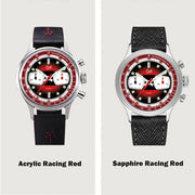Fod Men's Retro Chronograph Mechanical Watch – ST1901, Racing Series, 38mm