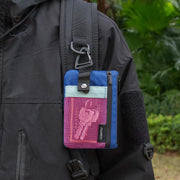 Minimalist RFID-Blocking Wallet – Water-Resistant Zip Case with Lanyard