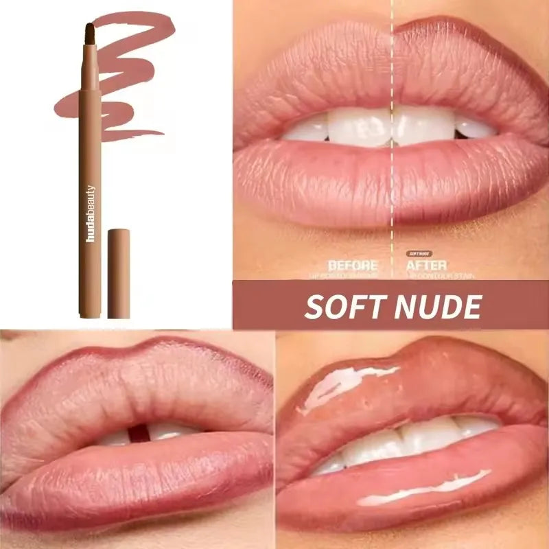Velvet Matte Lip Liner Pencil – Waterproof, Long-Lasting Nude Shades