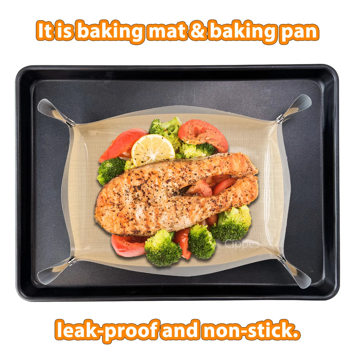 Reusable Silicone Baking Mat – Non-Stick Leakproof Oven Liner, 40x30cm