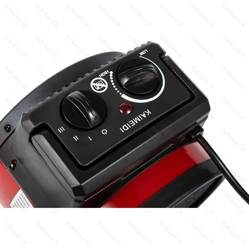 Portable Electric Fan Heater – Adjustable Thermostat, Fast Room Heat