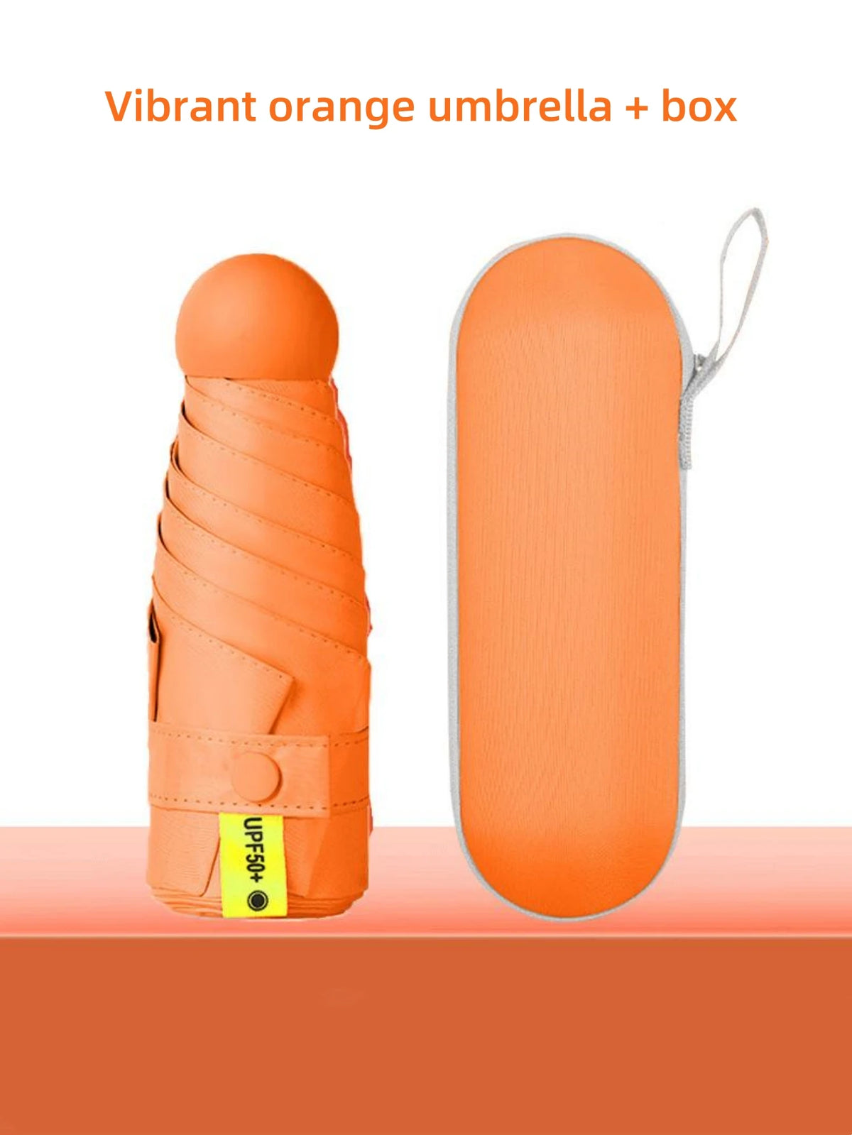 Mini Anti-UV Umbrella – Compact Sun & Rain Protection, 6 Reinforced Ribs