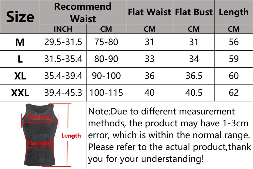 YBFDO Men's Body Shaper Compression Vest – Slimming Seamless Tank Top
