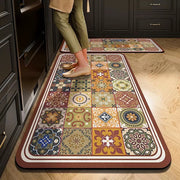 Non-Slip Velvet Kitchen Runner Mat – Absorbent Long Floor Rug