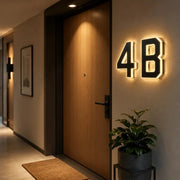Solar LED House Number Sign – Waterproof Outdoor Address Plate Light