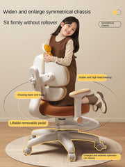 Children's Study Chair to Correct Sitting Posture of Primary School Students can Lift the Seat HomeBackrest Desk Writing Chair