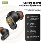 HTC NE79 TWS Earbuds – Bluetooth 6.0, AI Translation, ENC Noise Cancelling