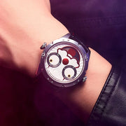 Joker Men's Automatic Moon Phase Diving Watch – Leather Strap