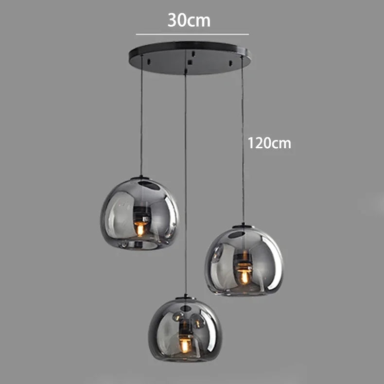 Modern Glass Pendant Light – Hanging Lamp for Living & Dining Room
