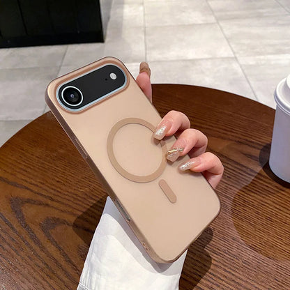 Slim Matte Clear PC Translucent Magnetic For Magsafe Cases For iPhone 17 Air 16 E 15 14 13 12 11 Pro XS Max X XR 7 8 Plus Cover