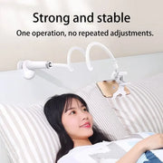 Flexible Bedside Phone Holder – Long Gooseneck Arm, Adjustable Height