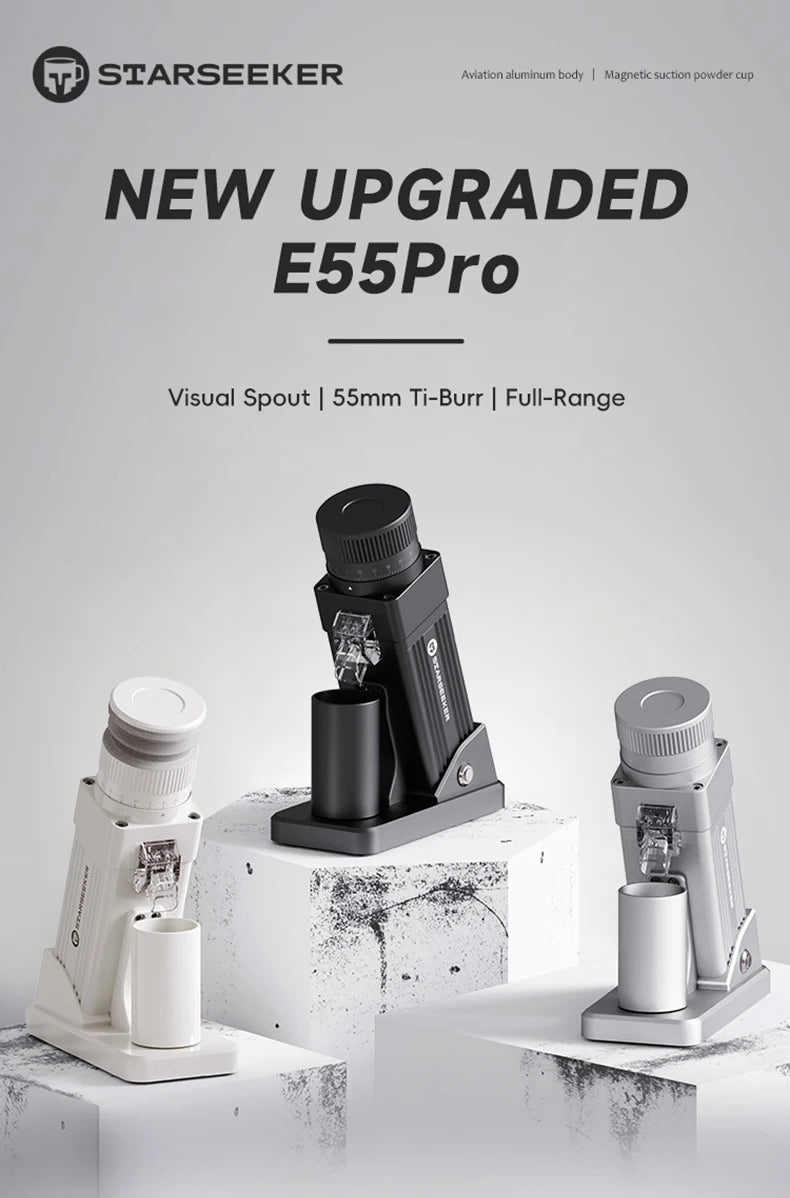 STARSEEKER E55Pro 55mm Conical Burr Coffee Grinder