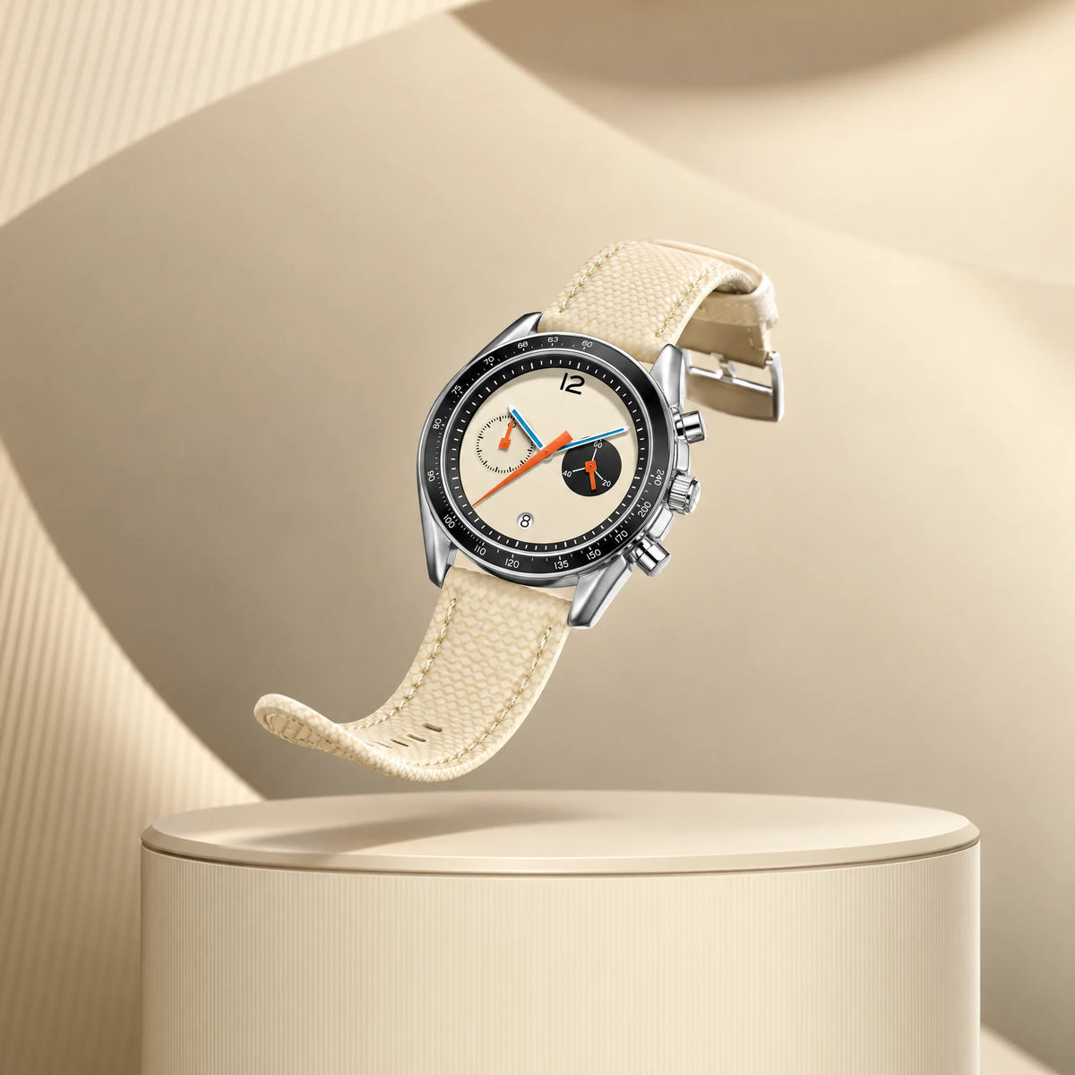 CILOA Quartz Watch with Leather Strap