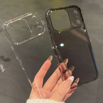 Luxury Hard Transparent Hard Plastic Case for iPhone 17 Air 16 15 14 Plus 13 12 11 Pro Max Clear Ultra Thin Slim Glossy Cover