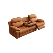 Electric Home Theatre Sofa — 3-Seater Power Recliner, USB, Lay-Flat