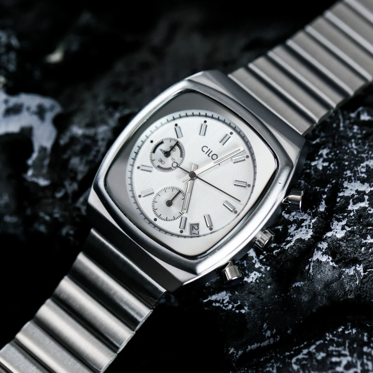 CILOA Quartz Watch with Leather Strap
